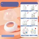 Wide-caliber Sippy Spout Universal Gravity-ball Baby Bottle Cap With Handle view 2