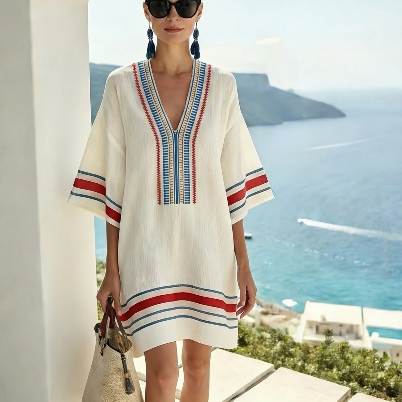 Loose-printed Long Skirt Girl