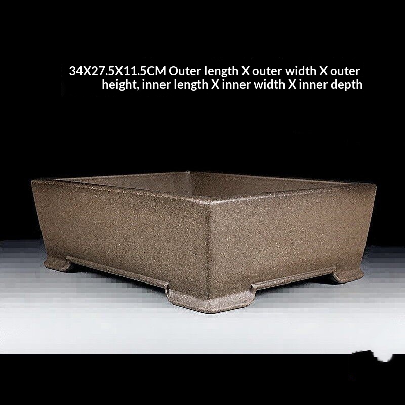 Yixing Zisha Premium Bonsai Flower Pot Entirely Handmade