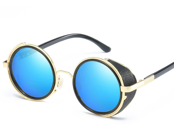 UV400 Retro Metal Round Frame Sunglasses