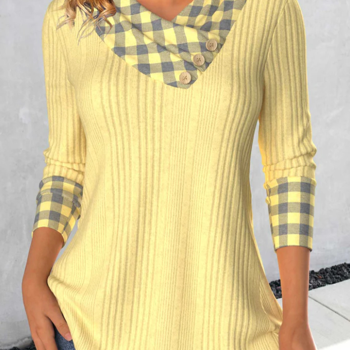 AutumnWinter New Arrival Long-Sleeve Knitted Sweater With Ribbed Texture