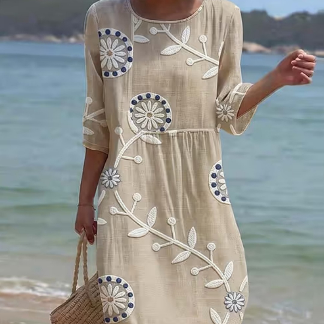 3D Digital Printing Ladies Fashion Plus Size Dress