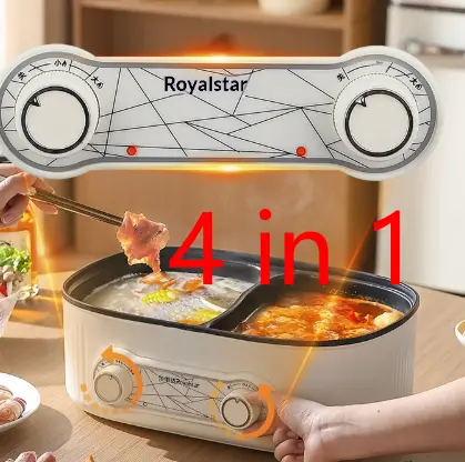 Double-Boiler Household Multi-Function Electric Hot Pot
