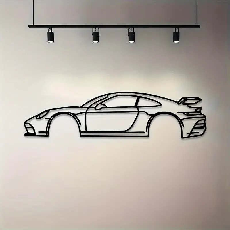 Racing Car Metal Wall Art Indoor Decorations