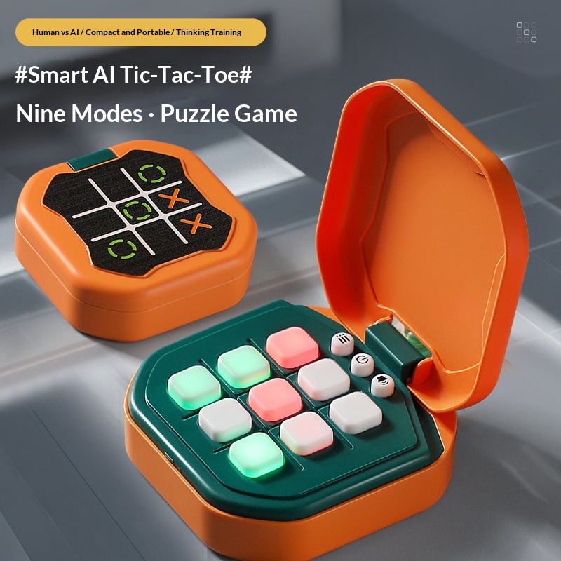 Tic-Tac-Toe Multi-Game Board Game Electronic Childrens Toy Tabletop Game Console