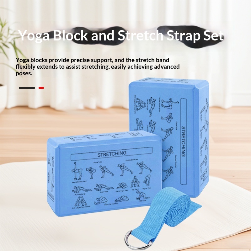 Bloc de yoga et bande d'étirement — Améliore ton entraînement - image 1