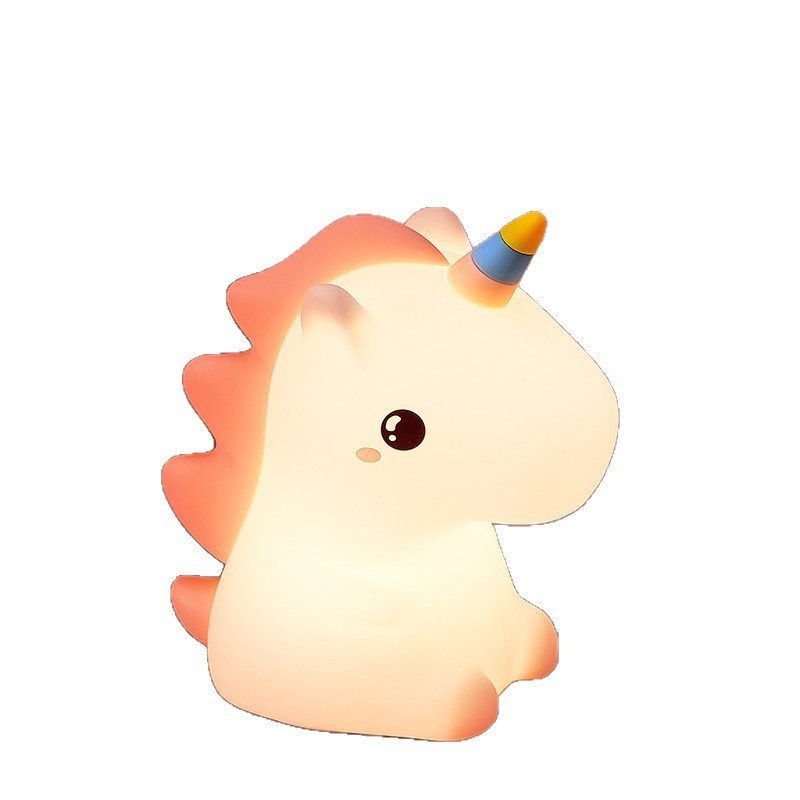Pat-Pat Silicone Night Light Eye-Care Bedroom Ambiance Table Lamp Childrens Toy Gift