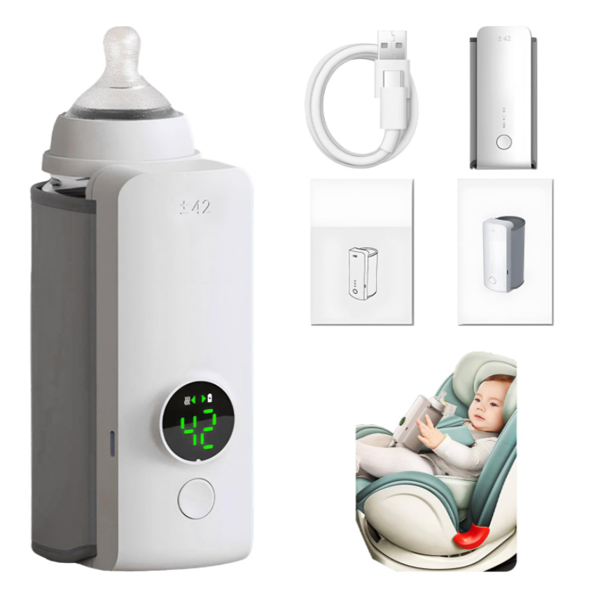 Portable Wireless Rechargeable Baby Bottle Warmer USB Charging And Heating Bag Portable Constant Temperature Milk Warmer Universal Bottle Insulation Sleeve - Image 1