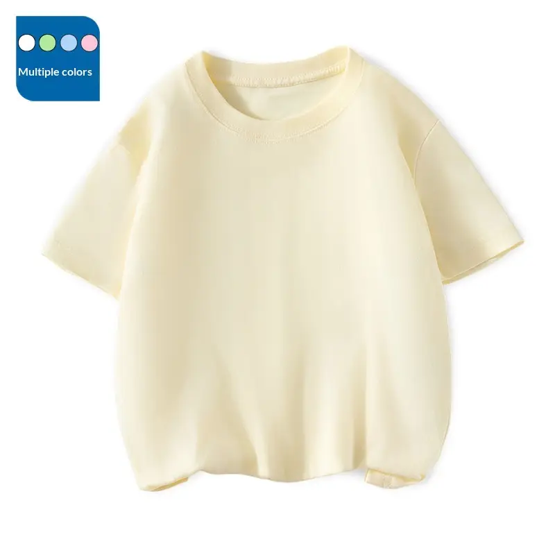 Kids' Short-Sleeve T-Shirt Crew Neck Versatile Top