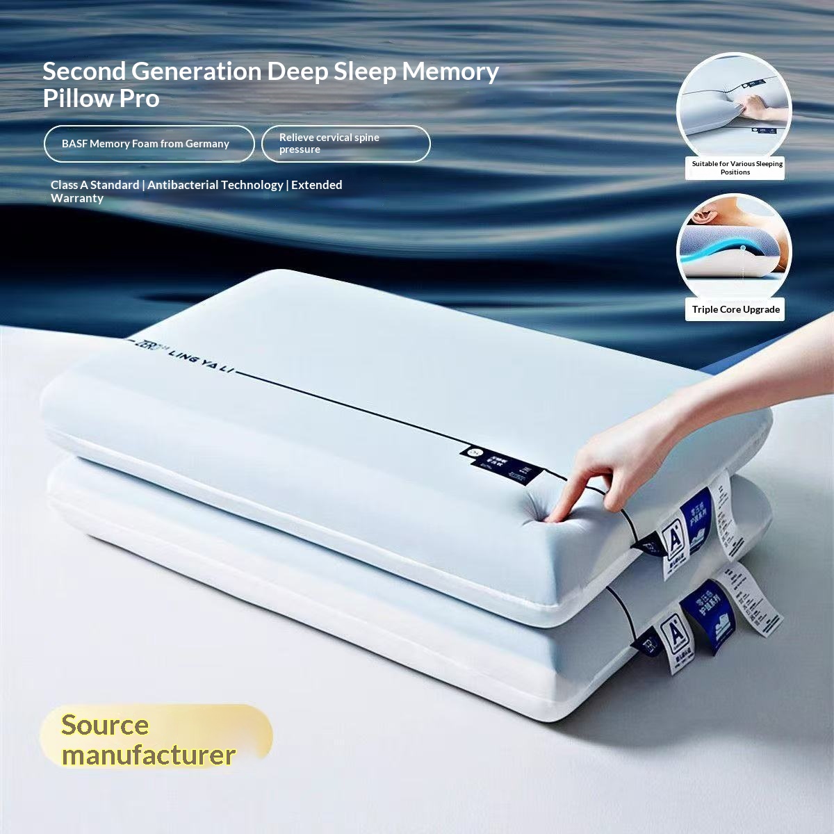 Portable Memory Foam Neck Pillow