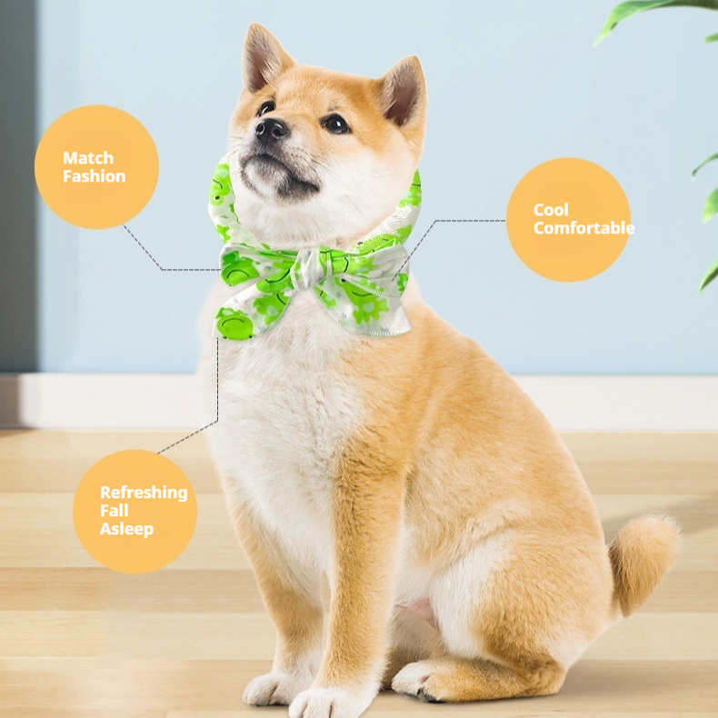 Summer Cartoon Pet Ice Bib For Cats And Dogs - imagen 1