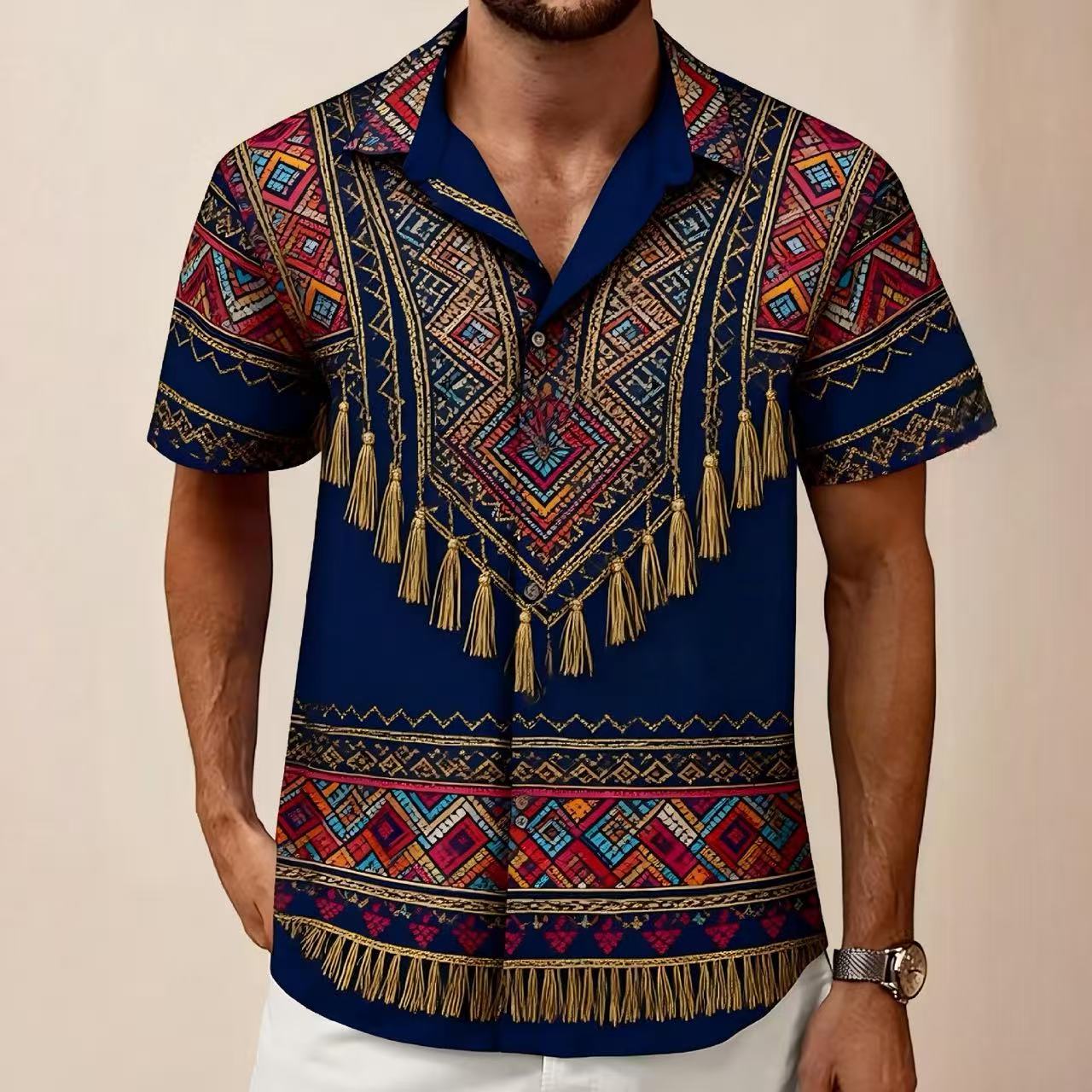 Men's Printed Casual Fashion Short-Sleeve