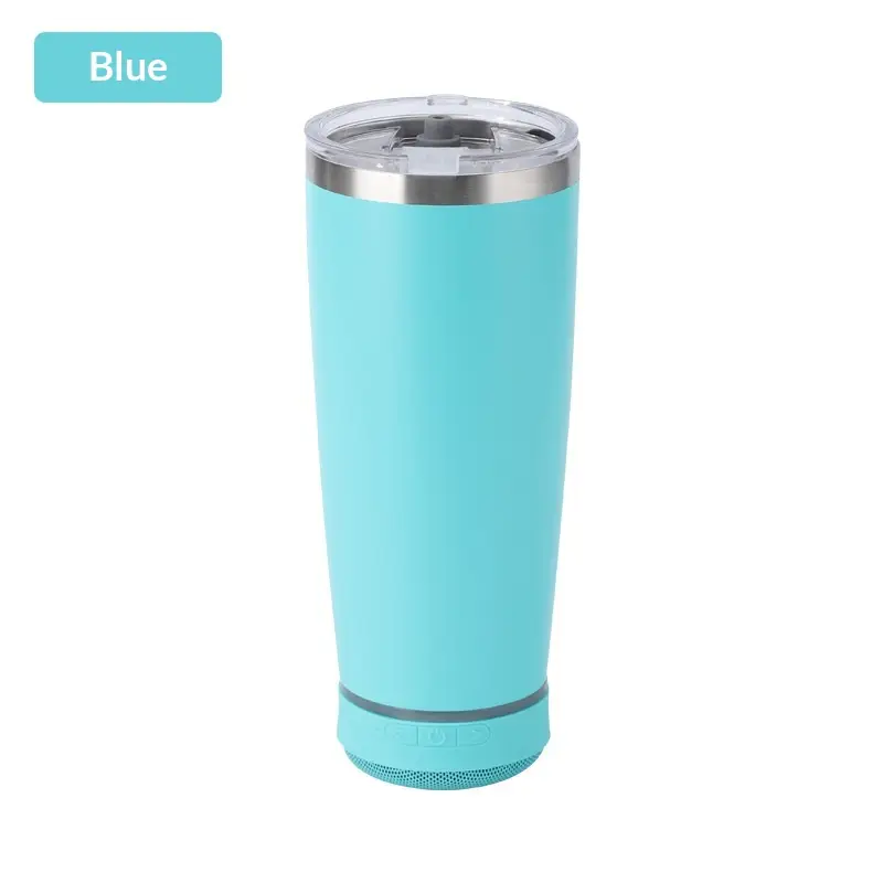 Bluetooth Speaker Double-Walled Vacuum-Insulated 20oz Car Mug For Keeping Drinks Hot Or Cold