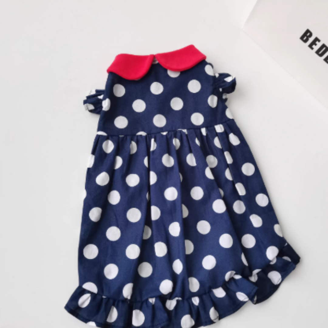 Hairless Cat Devon Summer Thin Doll Collar Princess Dress