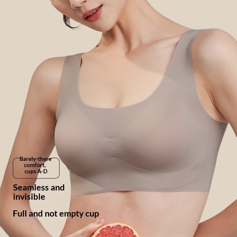 Summer Thin Small-Chest Push-Up Wireless Sports Bra For Women