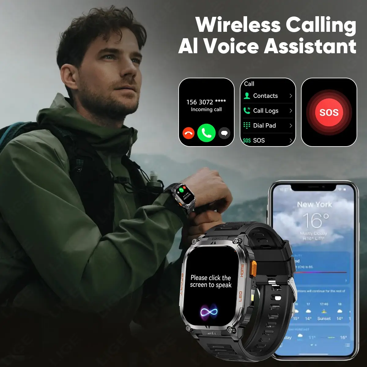 Large-screen Smartwatch With Bluetooth Calling Feature