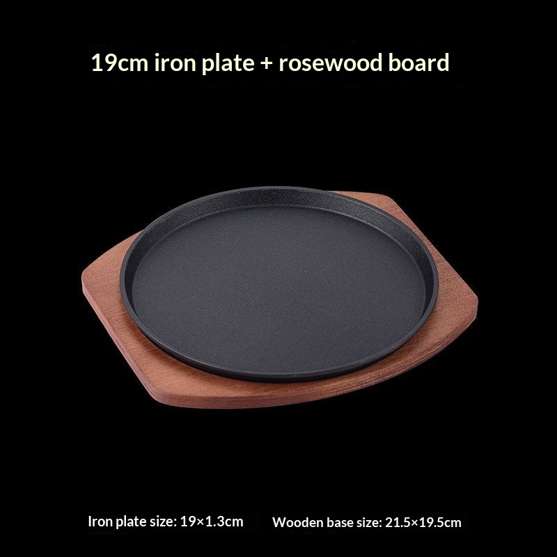 Cast Iron Teppanyaki Grill Commercial Round Barbecue Pan