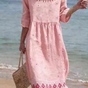 Casual Printed Temperament Long Skirt Girl