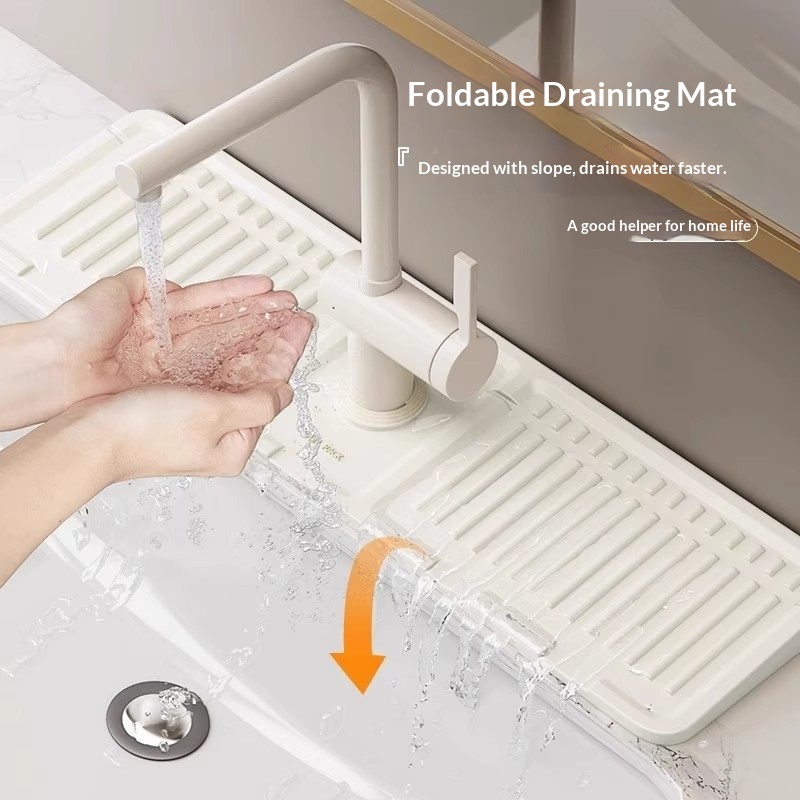 Solid Color Minimalist Home Use Drainage Mat Sink Drainage Mat