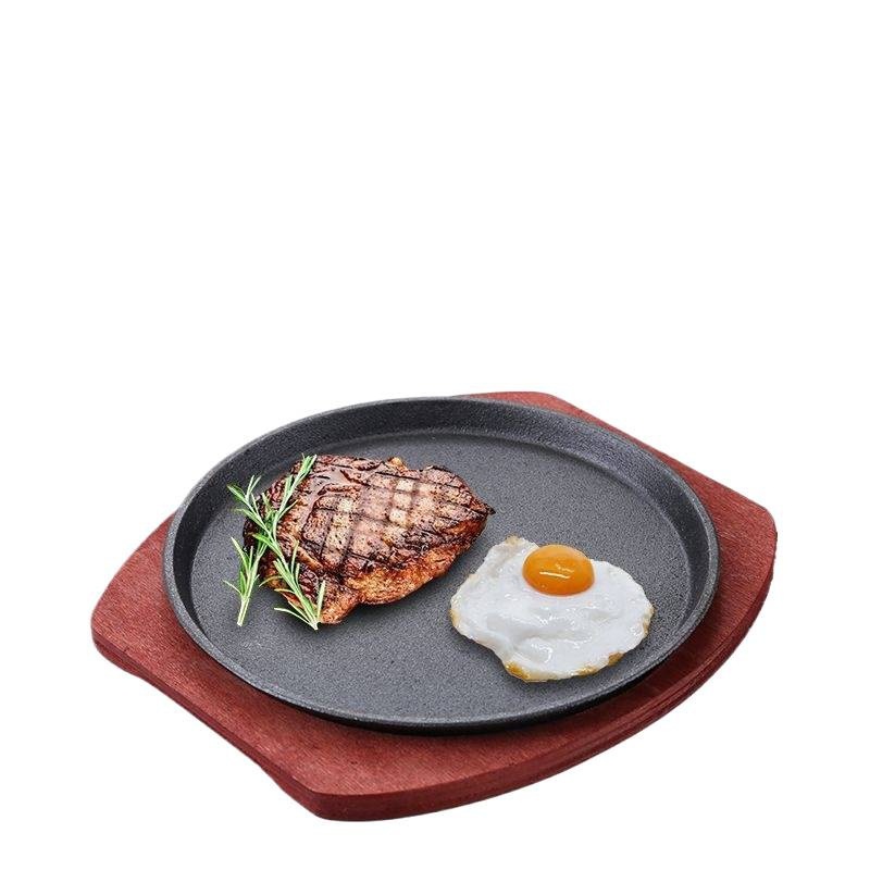 Cast Iron Teppanyaki Grill Commercial Round Barbecue Pan