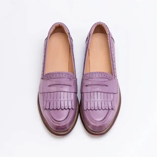 Preppy-style Tassel Fashion Brogue Shoes Round-toe Versatile Japanese-style Leather Shoes