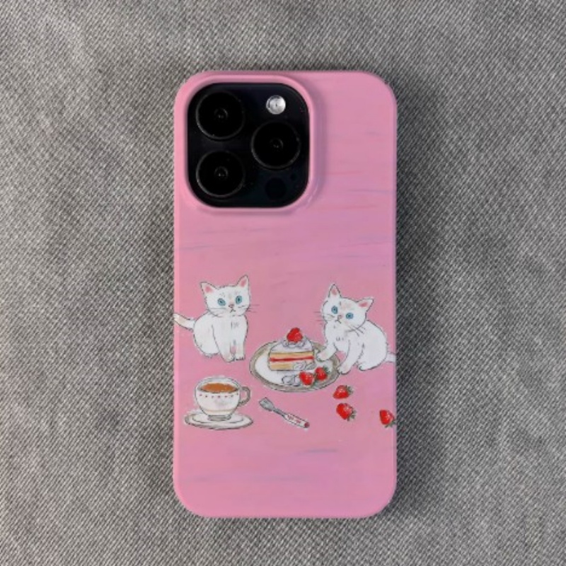 Meow Tea Party Design Art Phone Case