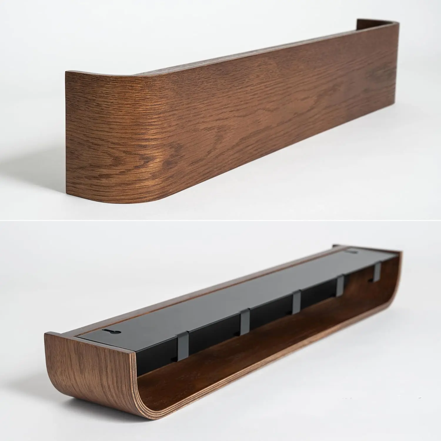 Simple Household Use Hooked Coat Rack Shelving Unit