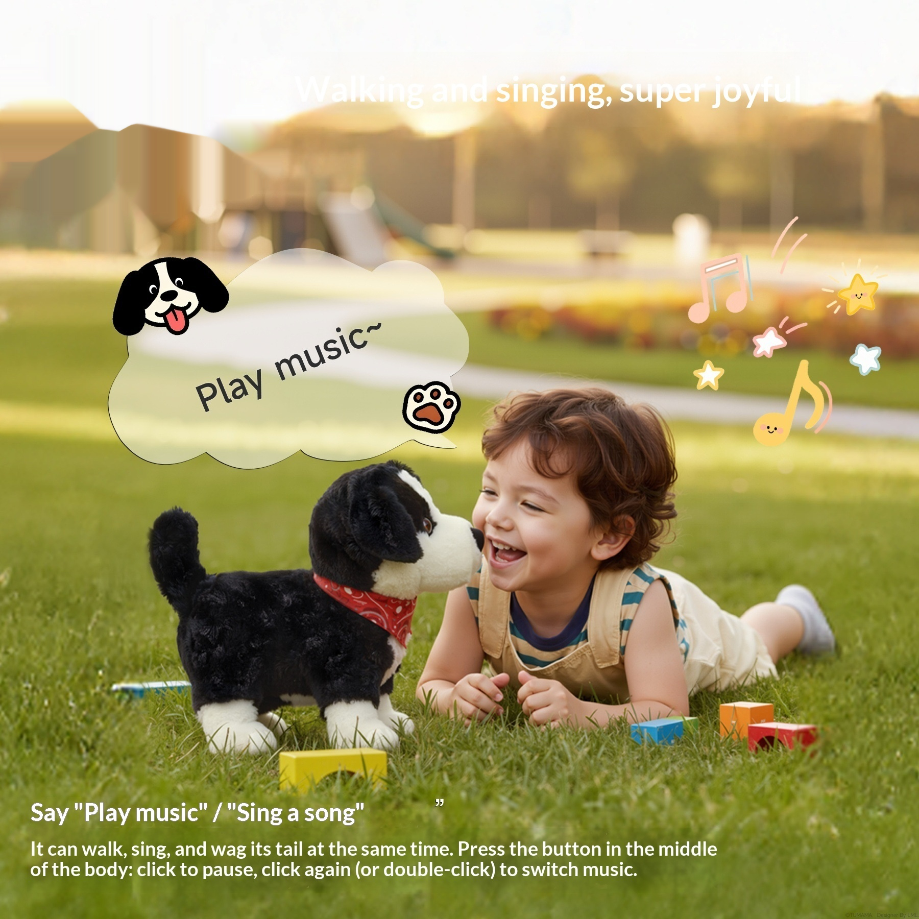 Smart AI Toy Dog Electric Plush Responds To Voice Commands