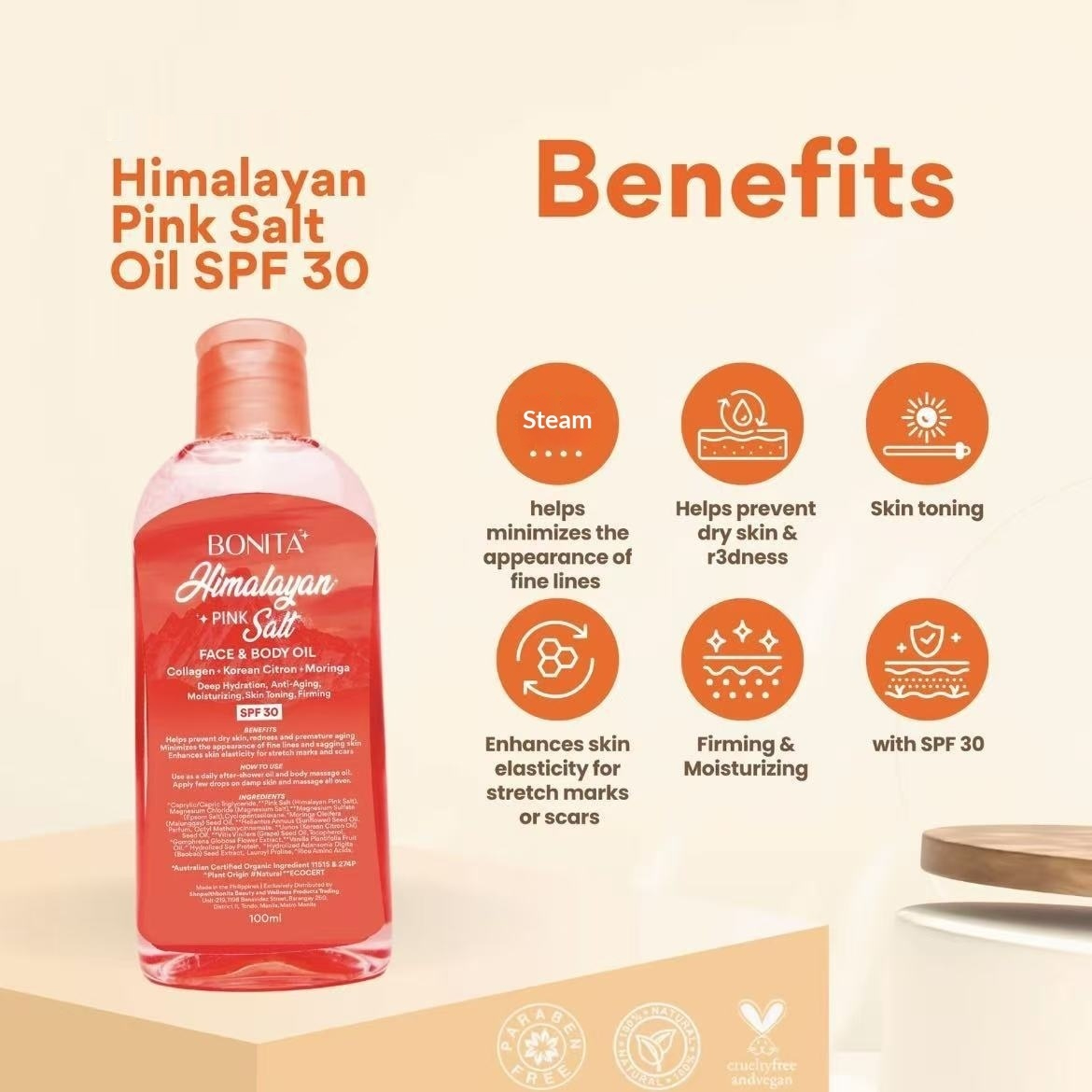 Salt Balances The Skin A Gentle Moisturizing Massage Oil