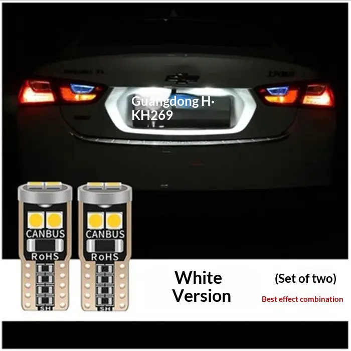 Car LED License Plate Light Upgrade Bright T10 Plate Light