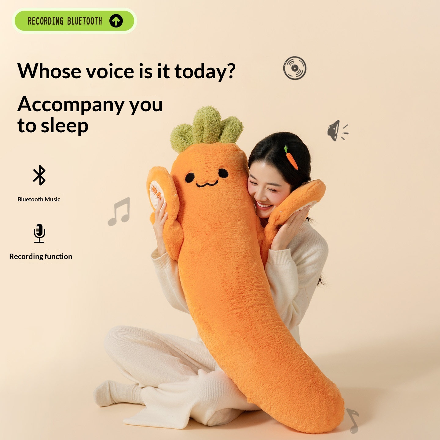 Carrot King Leg-Hugging Comfort And Soothing Sleep Pillow