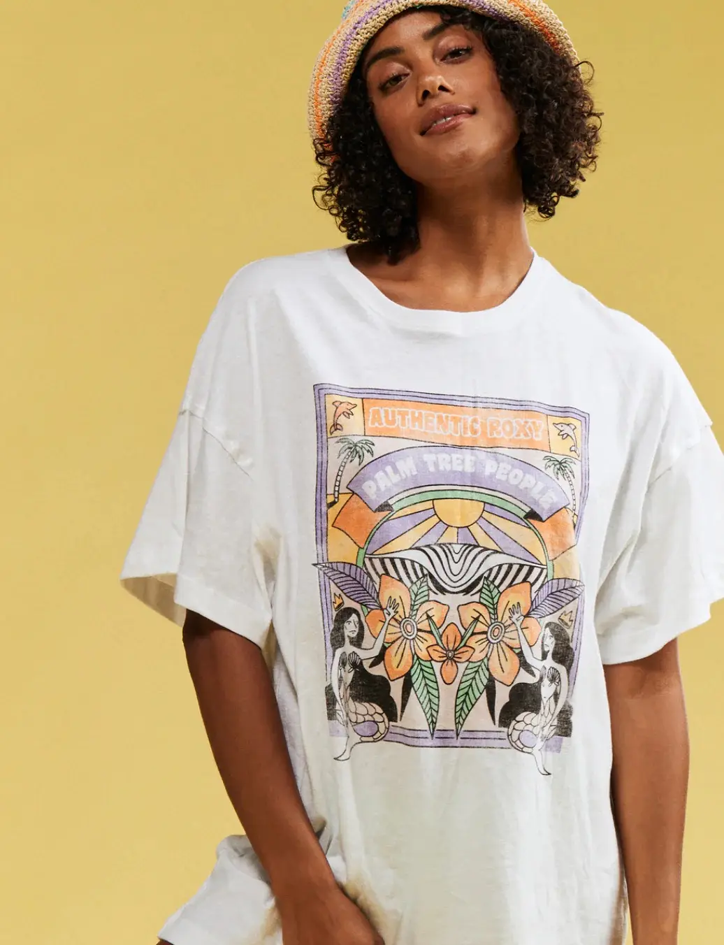 Men's And Women's White Printed Cultural T-shirt