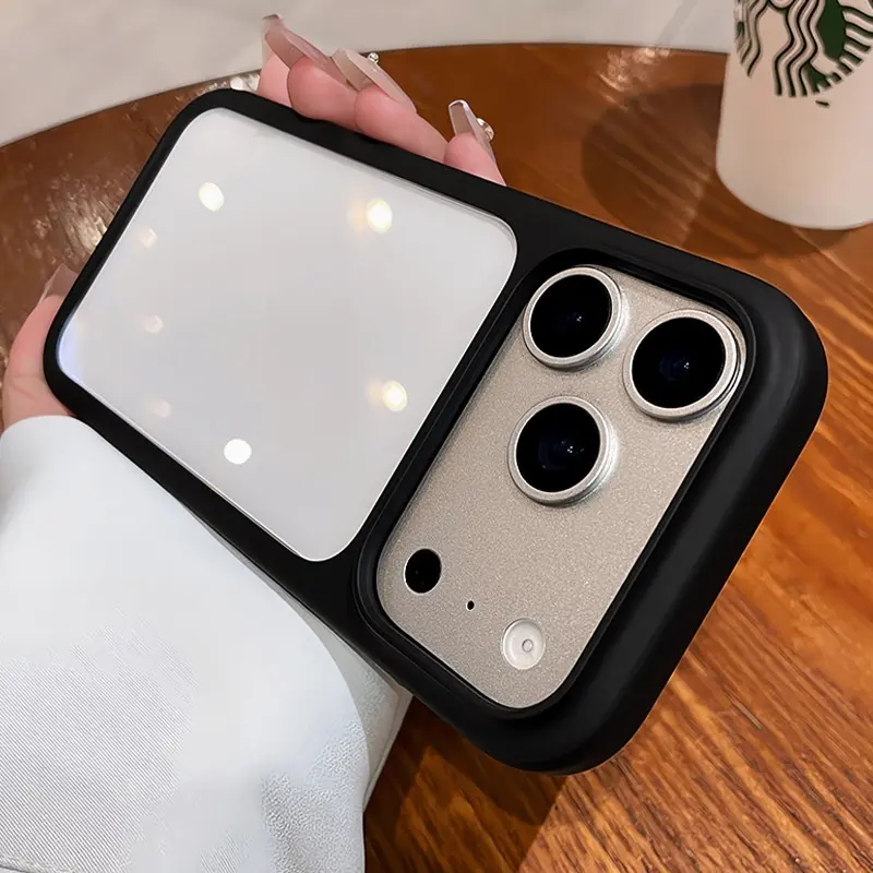 Ice Crystal Acrylic Transparent Phone Case Full-Body With Camera And Button Coverage