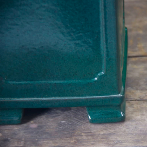 Purple Clay Green-glazed Indoor Desktop Flower Pot 3