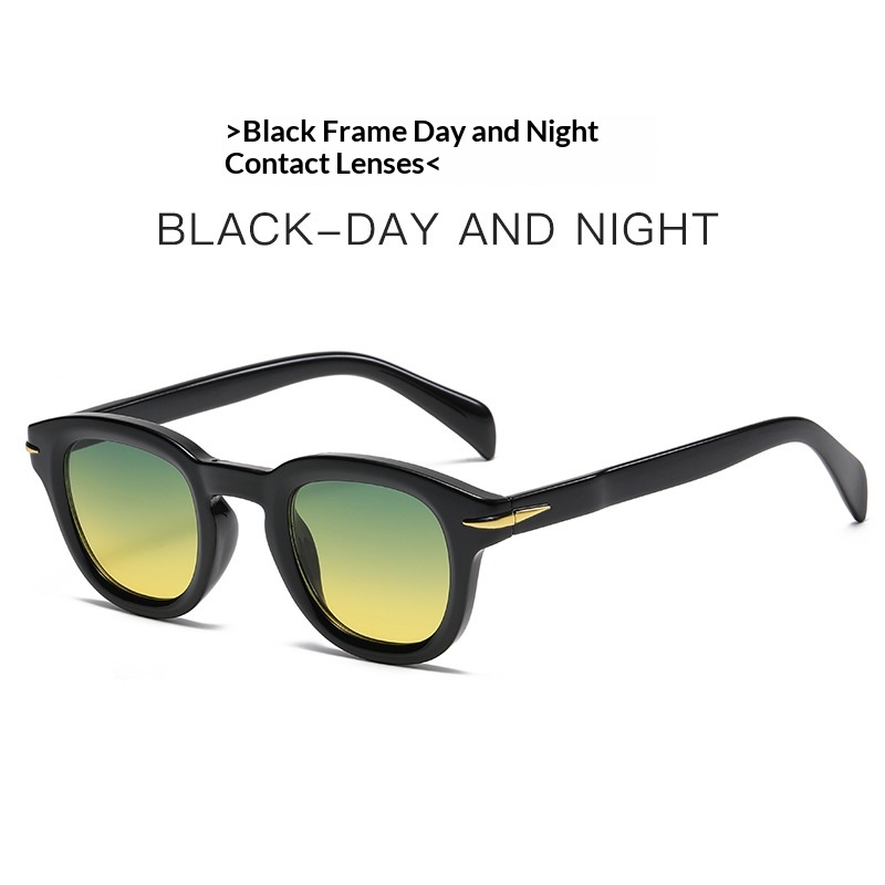 Korean-style Trendy Round-studded Small-frame Sunglasses