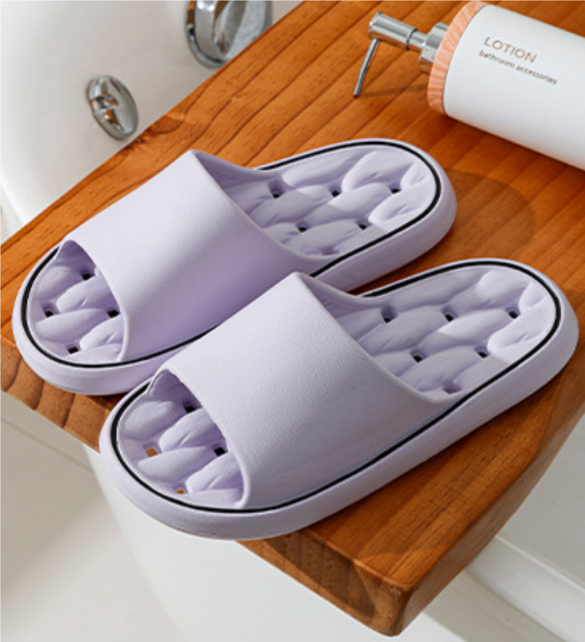 Non-slip Design Bathroom Slippers Home Summer Thick Sole Floor Bedroom House Shoes For Women Men - Image 11