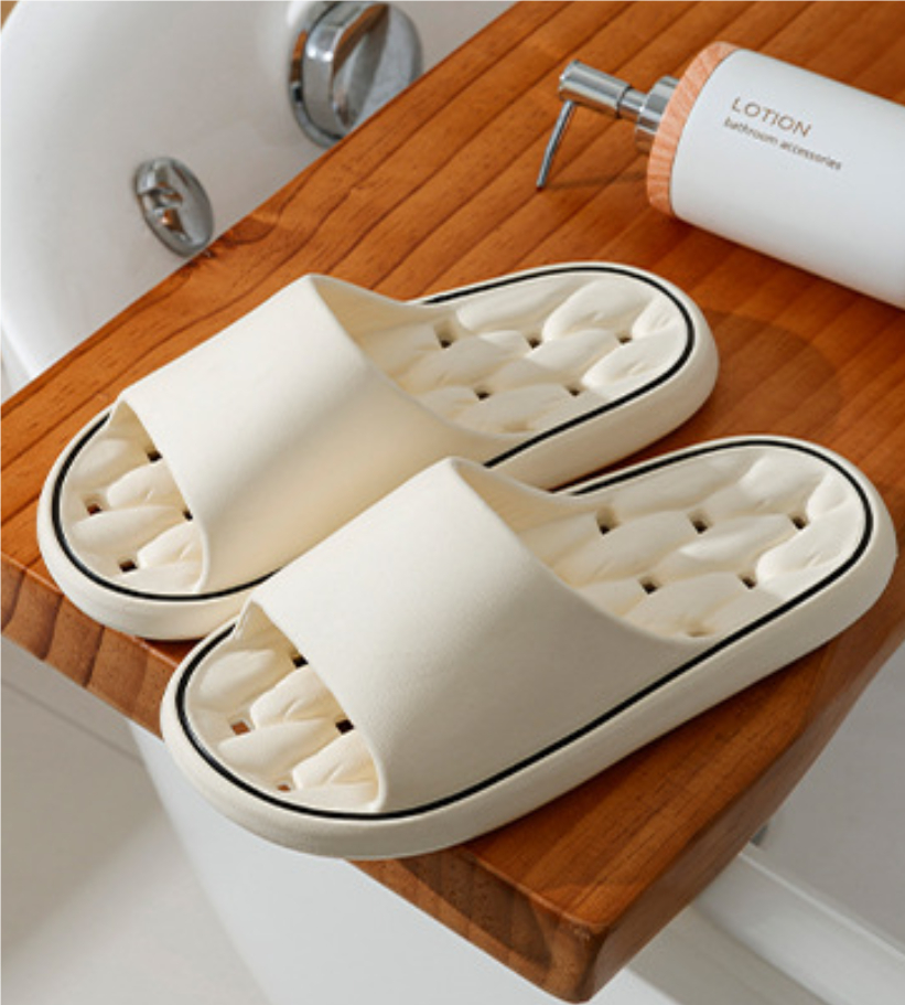 Non-slip Design Bathroom Slippers Home Summer Thick Sole Floor Bedroom House Shoes For Women Men - Image 6