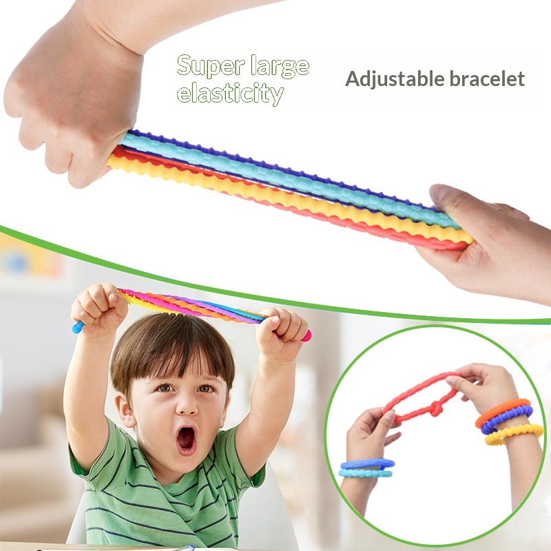Adjustable Silicone Sensory Ring For Kids Stress-Relief Toy - Image 1