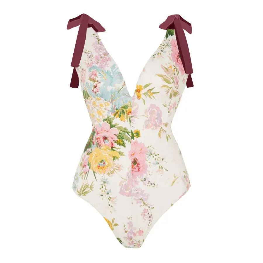 Hand-embellished Backless Sexy One-piece Swimsuit