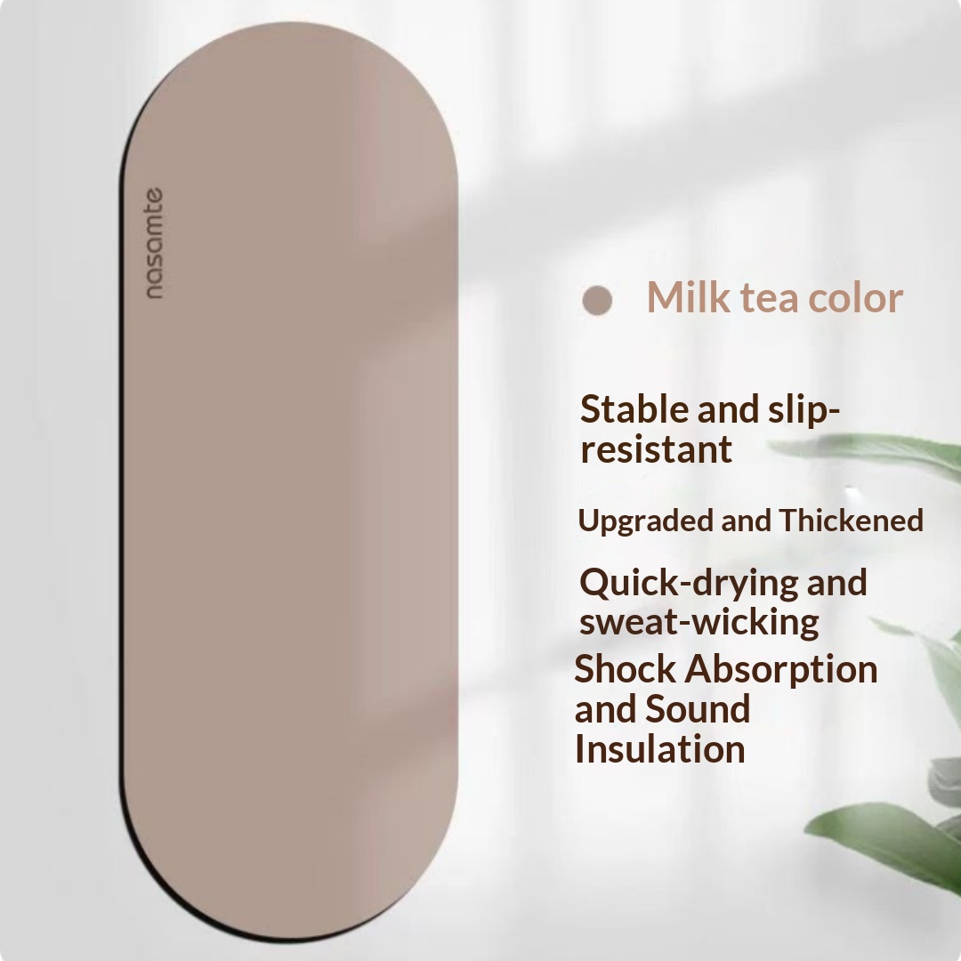 Oval Shaped Rubber Yoga Mat With Anti Slip Grip