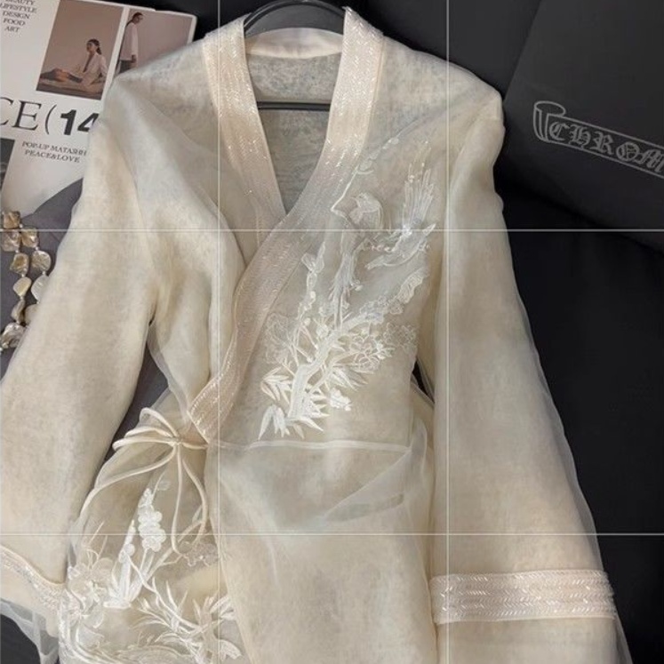 New Chinese-style Heavy Embroidery Shirt Womens Traditional Chinese-style Top