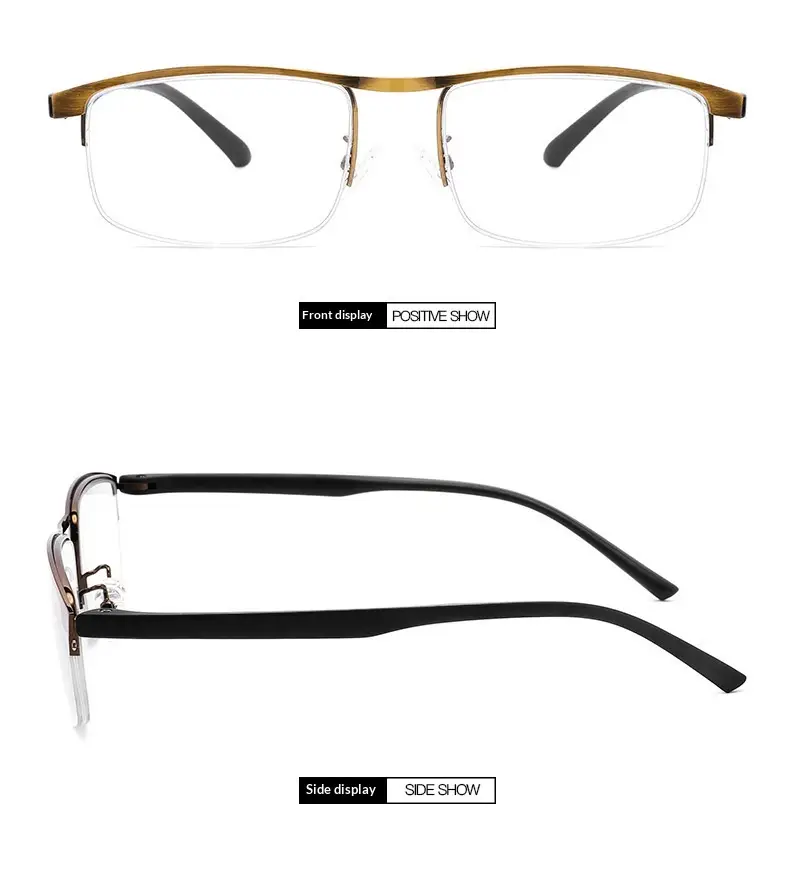Multi-focal Blue-light-blocking Progressive Smart Reading Glasses