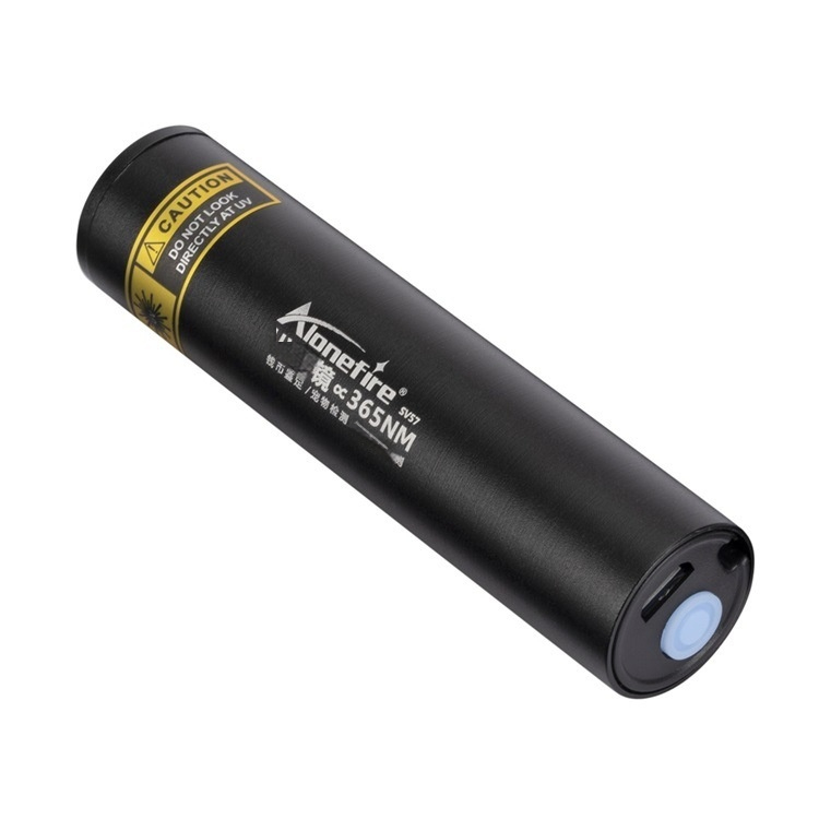 Rechargeable UV Flashlight 365nm Purple Lamp Fluorescent Banknote Detector Anti-Counterfeiting UV Pen Light