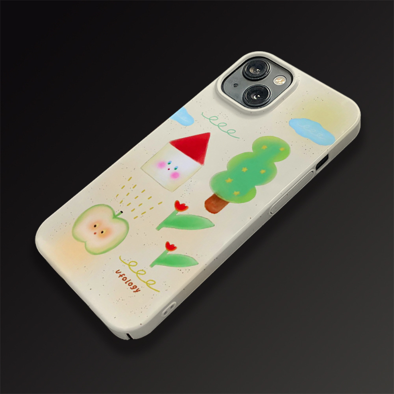 Illustration Film Case 2-in-1 Phone Case For 15 Pro1412 Soft And Hard Shell