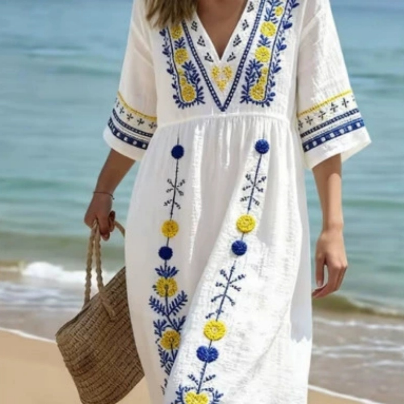 Women's V-neck Dress Beach Vacation Beach Skirt