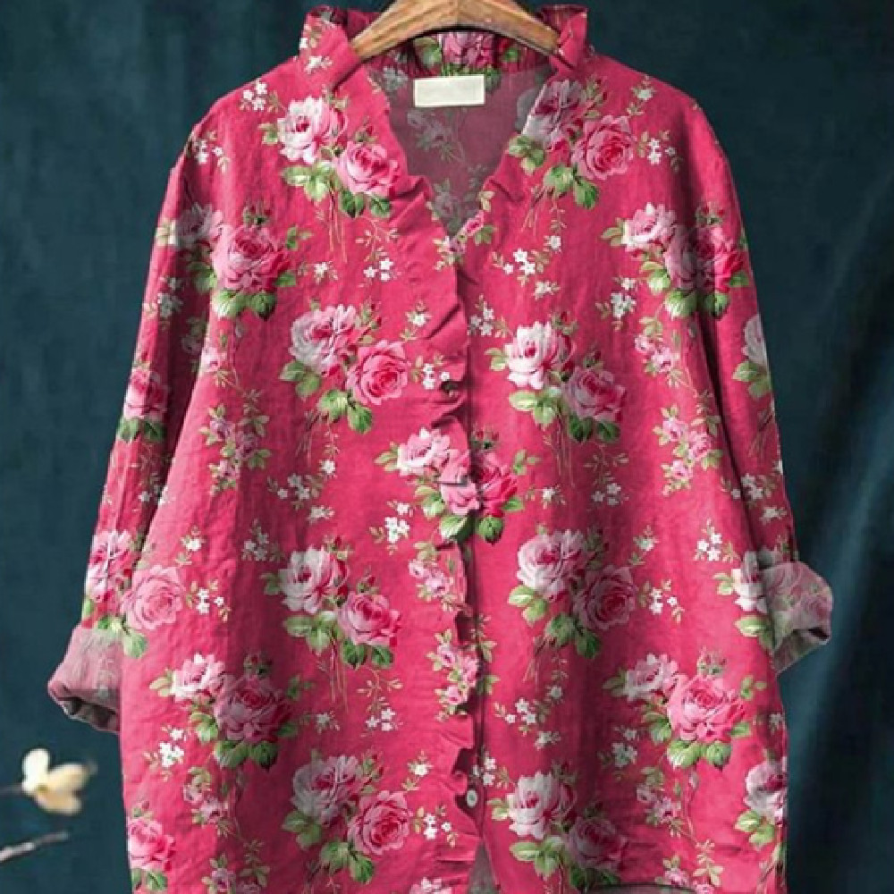 Loose-fitting Printed Casual Women's Shirt