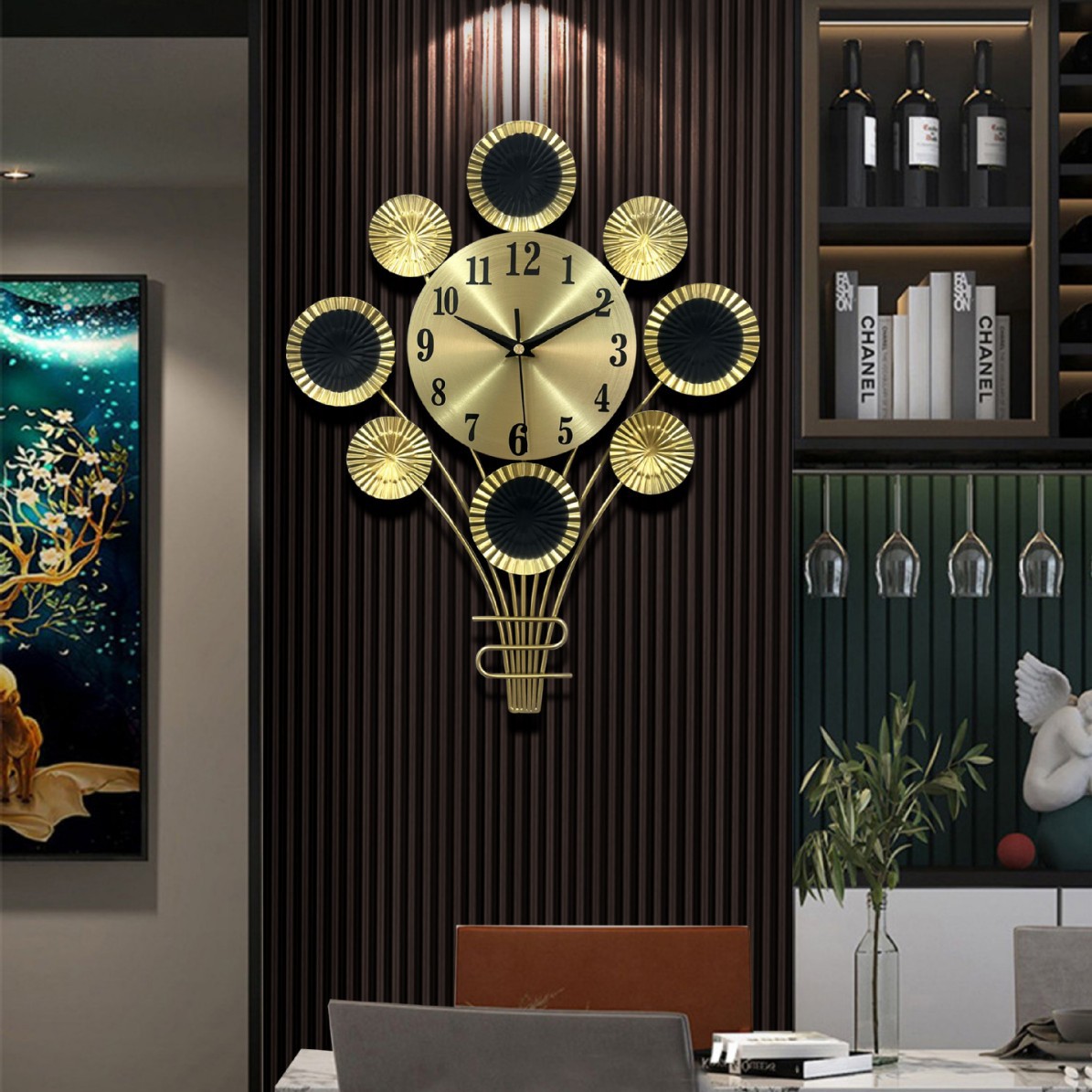 Fashionable Nordic Living Room Modern Minimalist Home Decor Wall Clock