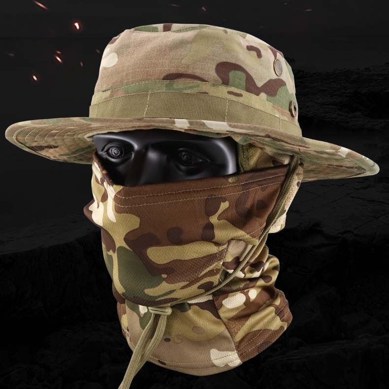 Multi-functional Outdoor Sun Protection Breathable Round-brim Fishing Hat