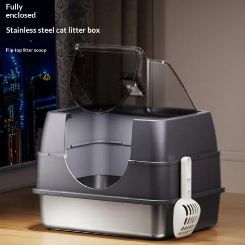 Odor-Proof Fully or Partially Enclosed Cat Litter Box