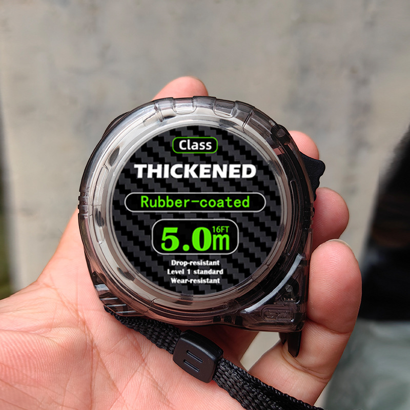 Thickened Rubber-coated Anti-falling Leather Sleeve Tape Measure